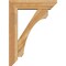 Ekena Millwork Legacy Slat Rough Sawn Bracket w/ Offset Brace, Western Red Cedar, 6"W x 22"D x 30"H BKT0604X22X30LEC06RWR - alternate 2